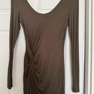Windsor Olive Long Sleeve Dress